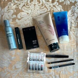 9 piece bundle of new facial care and makeup